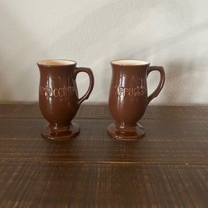 Cappuccino/Espresso set of 2 Stoneware Cups